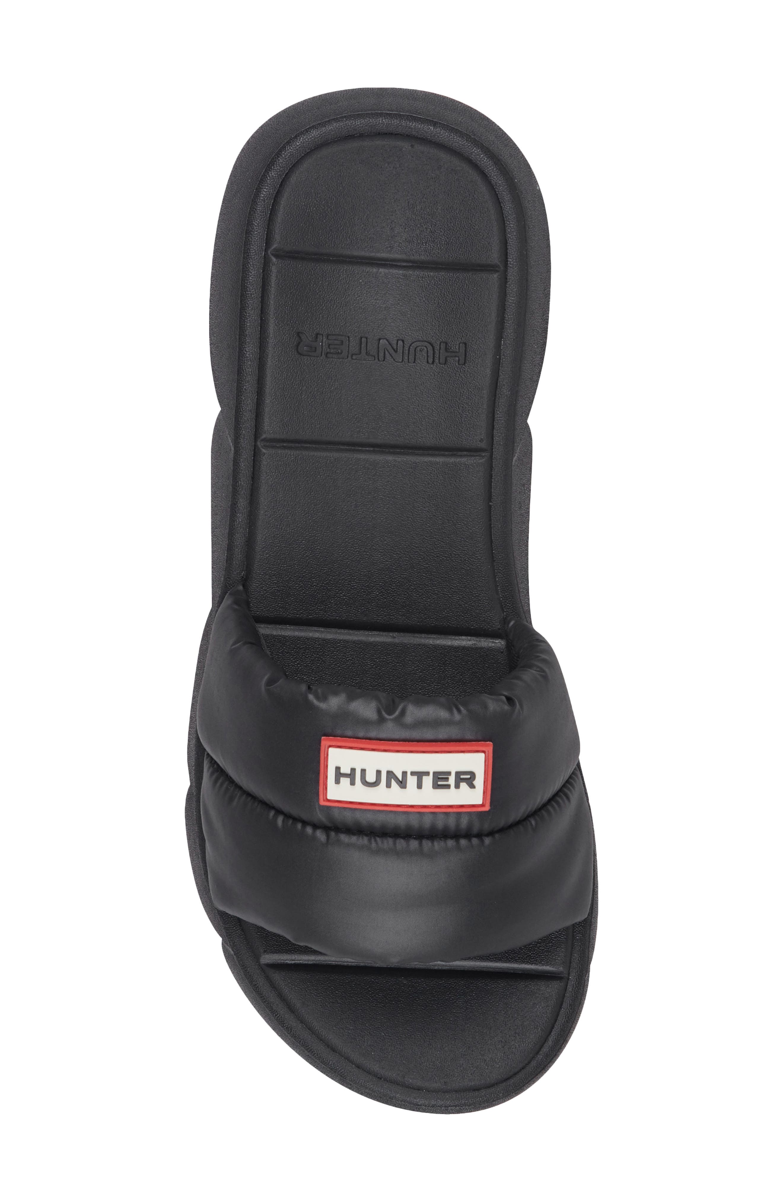 Hunter Coast Water Resistant Slide Sandal, Alternate, color, Black 001