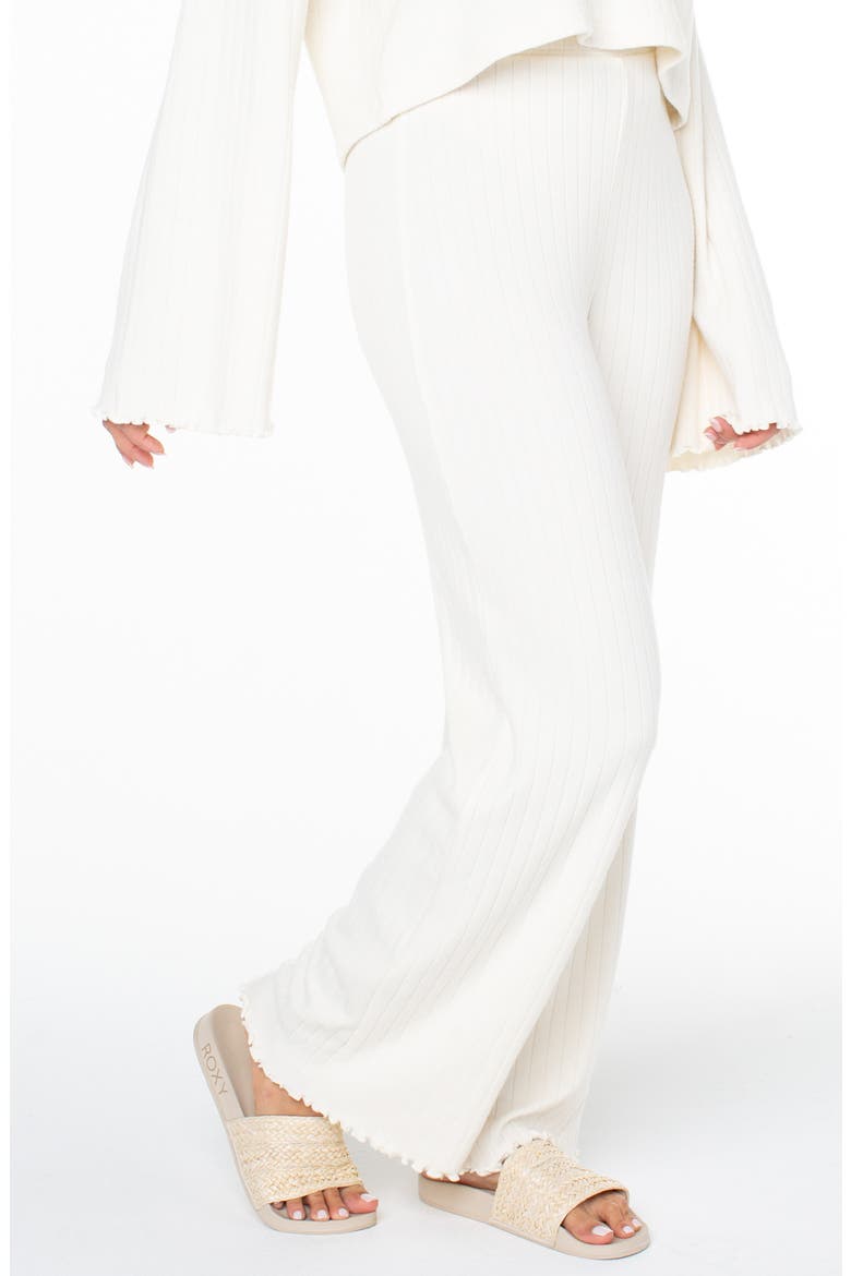 Cool Serenity Rib Knit Pants, Alternate, color, CLOUD DANCER