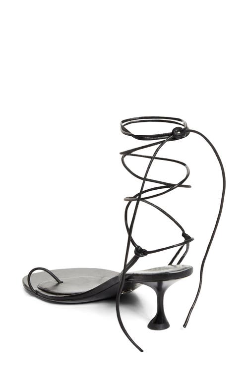 PROENZA SCHOULER PROENZA SCHOULER SLASH TIE KITTEN HEEL SANDAL 
