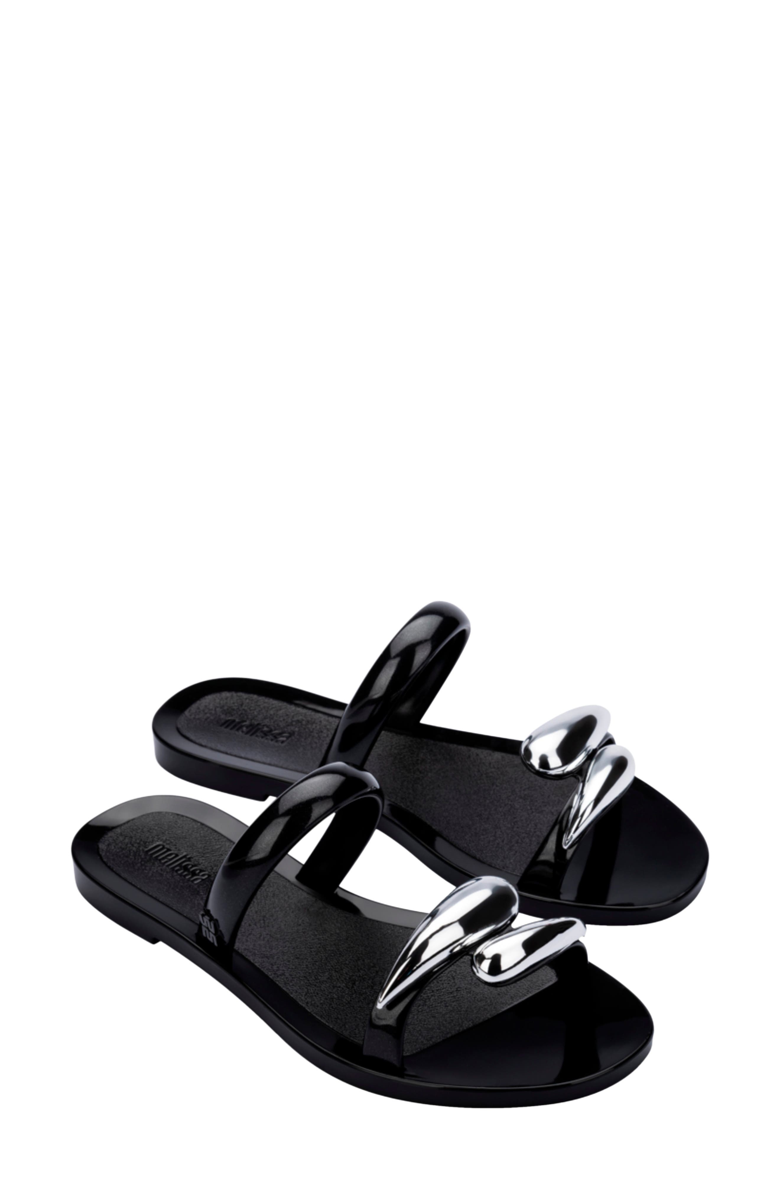 Melissa Eden Slide Sandal, Main, color, Black