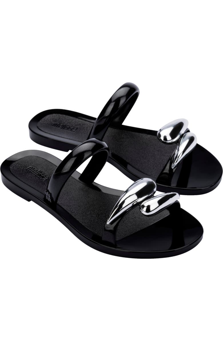 Melissa Eden Slide Sandal, Main, color, Black