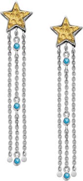 SAMUEL B. Star Tassel Drop Earrings
