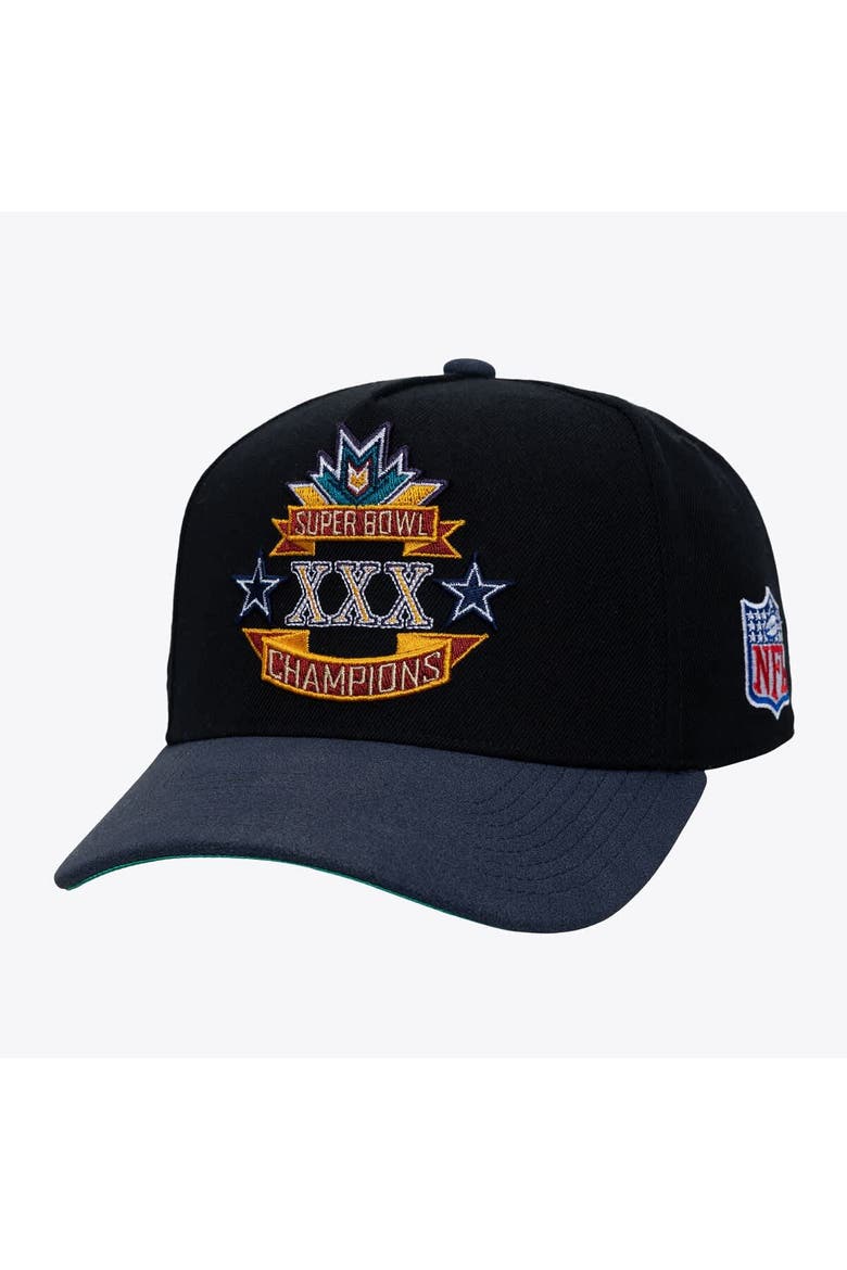 Men's Mitchell & Ness  Black Dallas Cowboys Super Bowl XXX Champions Lux Pro Snapback, Alternate, color, Black
