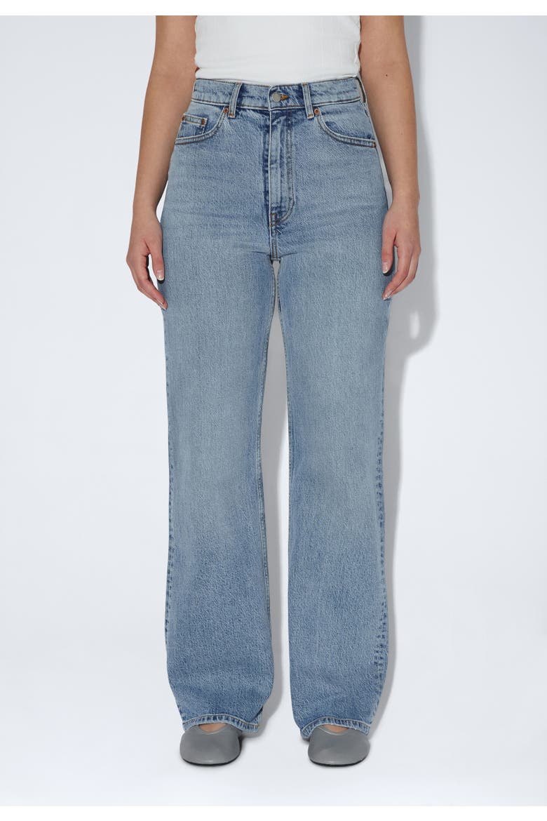 Echo High Straight Jeans, Alternate, color, Bay Blue Jay