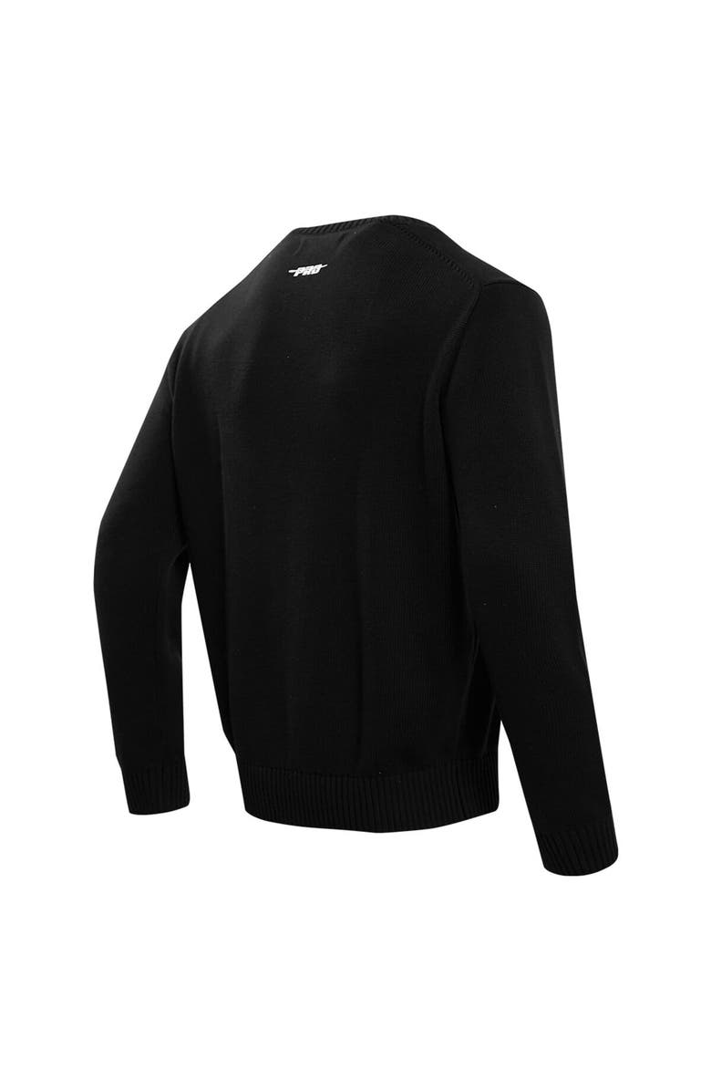 PRO STANDARD Men's Pro Standard Black Philadelphia Eagles Prep Knit Sweater, Alternate, color, 