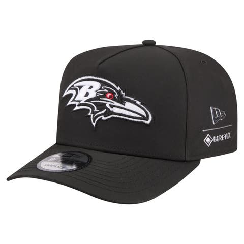 Men's New Era  Black Baltimore Ravens Gore-Tex A-Frame 9FIFTY Adjustable Hat