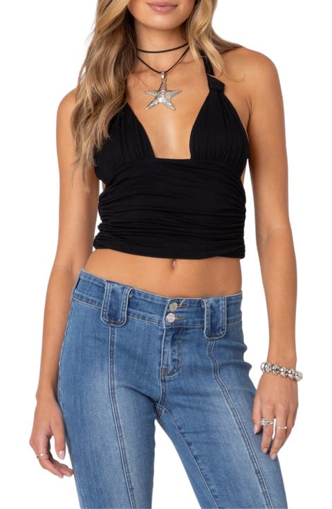 Lillie Knot Accent Halter Top