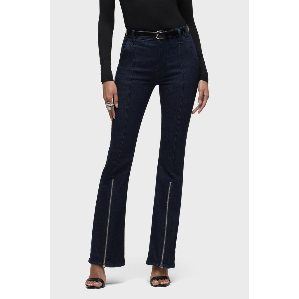 Hudson Jeans Barbara High-rise Bootcut W/ Zippers In Blue