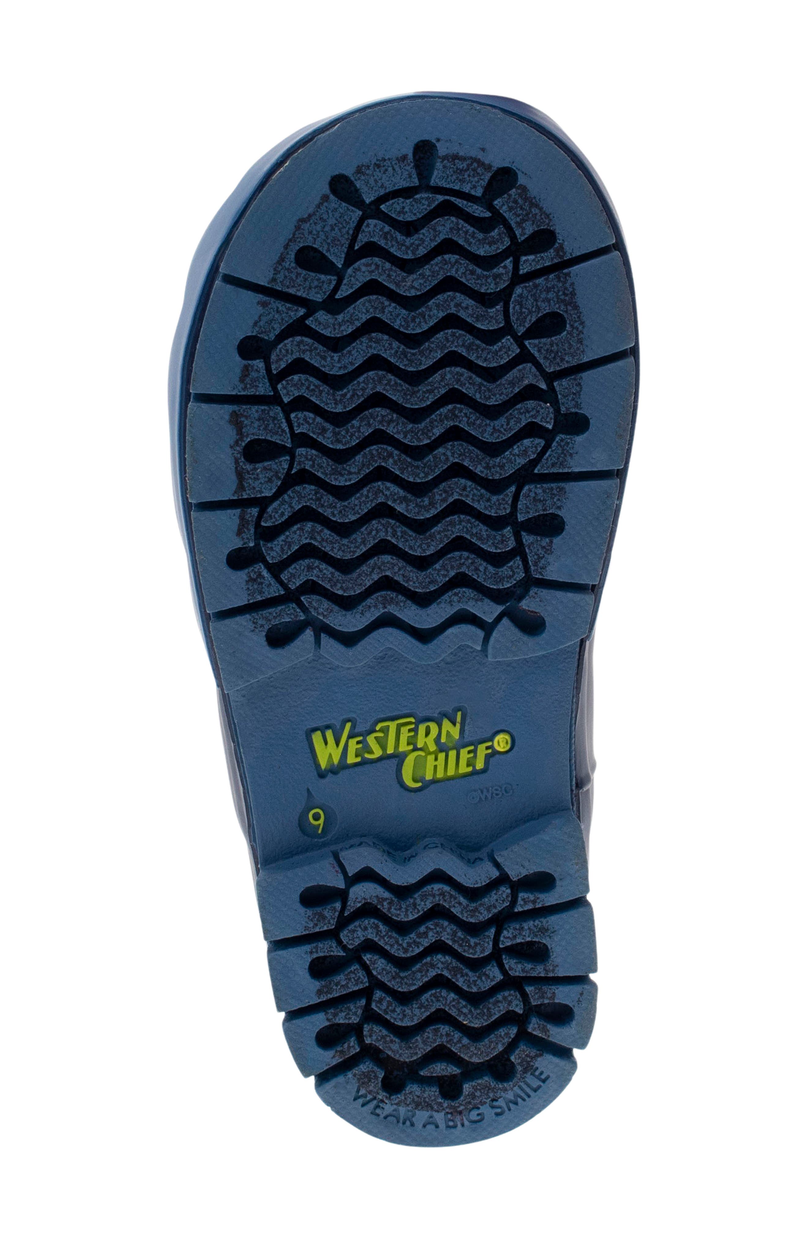 Western Chief Shark Frenzy Waterproof Rain Boot, Alternate, color, 
