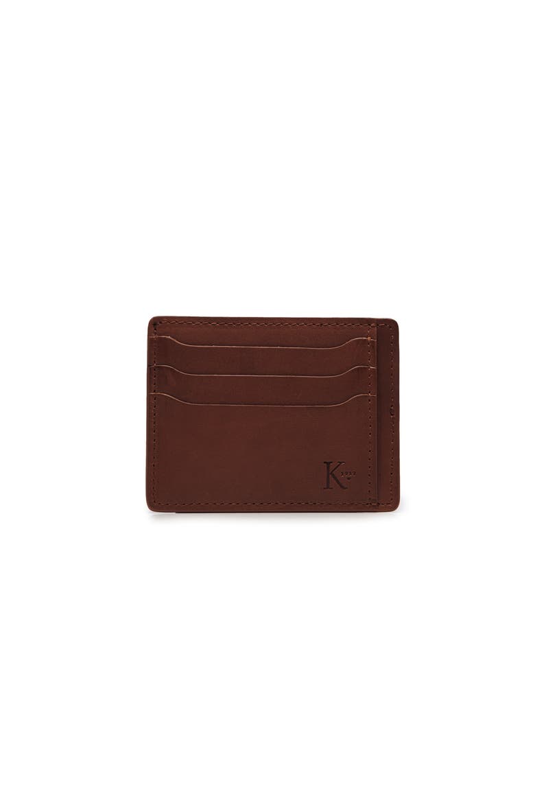 Knox Slim Leather Wallet, Main, color, Brown