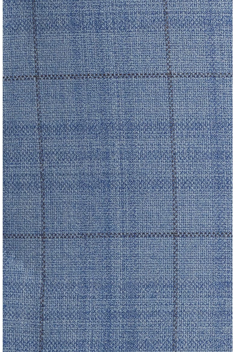 Hutson Slim Fit Plaid Wool Blend Sport Coat, Alternate, color, BLUE