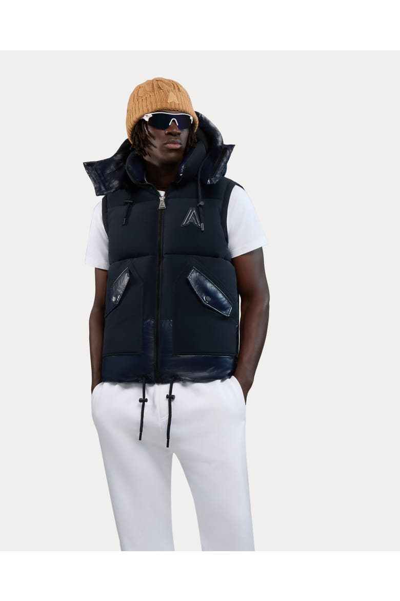 Brière Mixed media Puffer Parka, Main, color, Moss