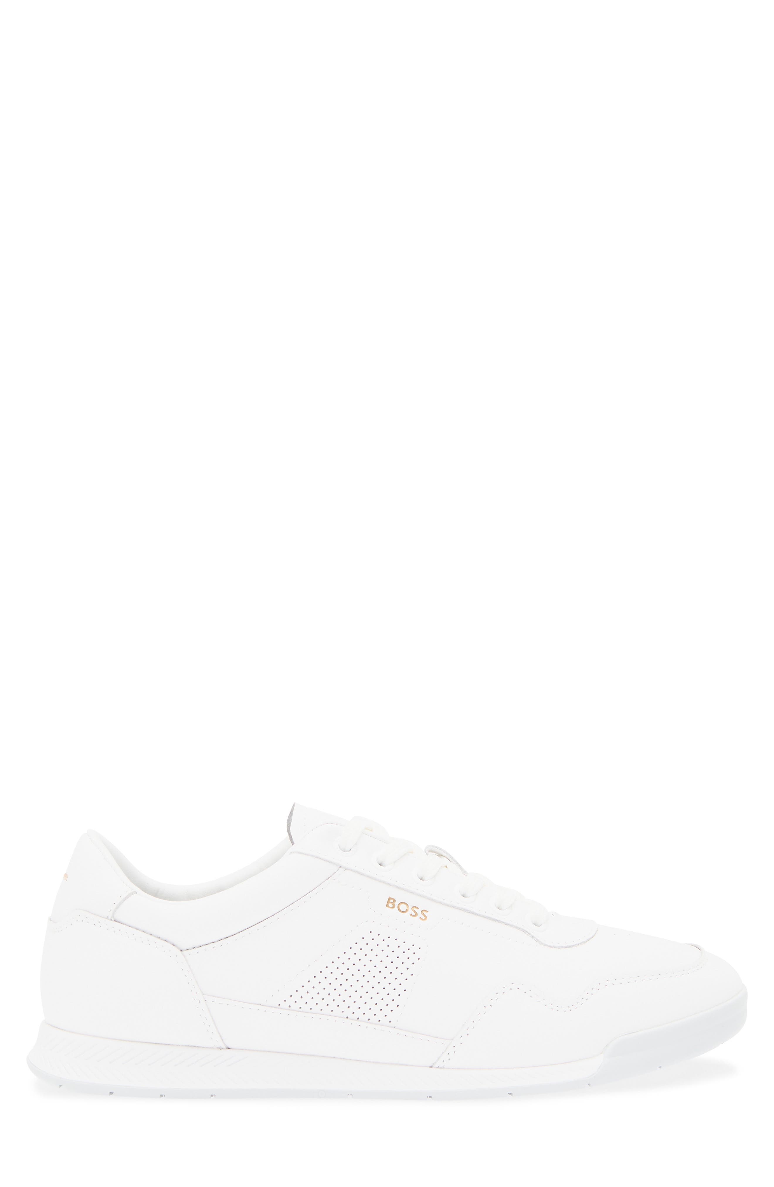 BOSS Titanium Low Top Sneaker, Alternate, color, White