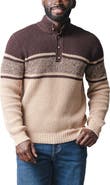 Hope & Henry Organic Mock Neck Waffle Sweater