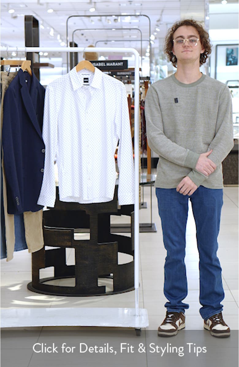 Roan Slim Fit Button-Up Shirt, sales video thumbnail