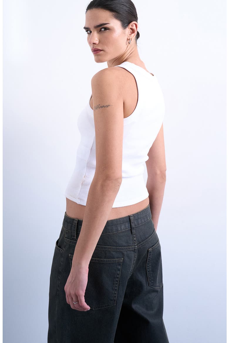 Rib Tank, Alternate, color, WHITE