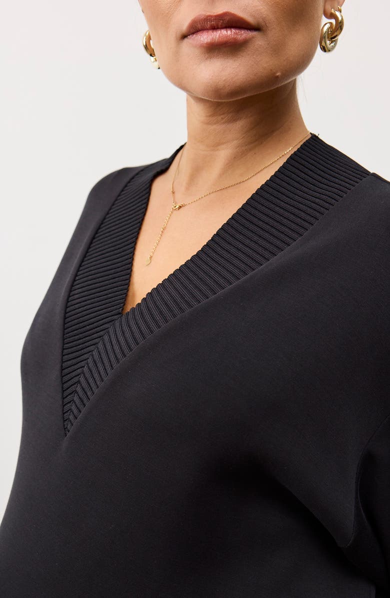 Portier Lucia Lounge Top, Alternate, color, Black