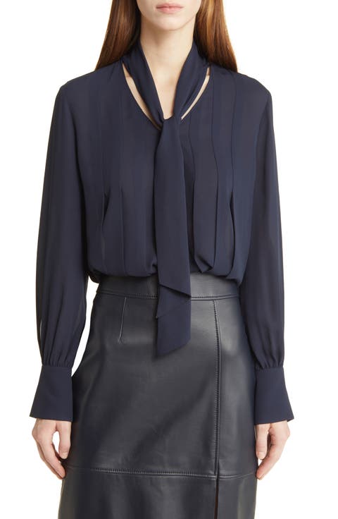 Bijulia Tie Neck Blouse