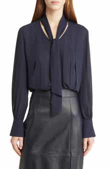 Bijulia Tie Neck Blouse
