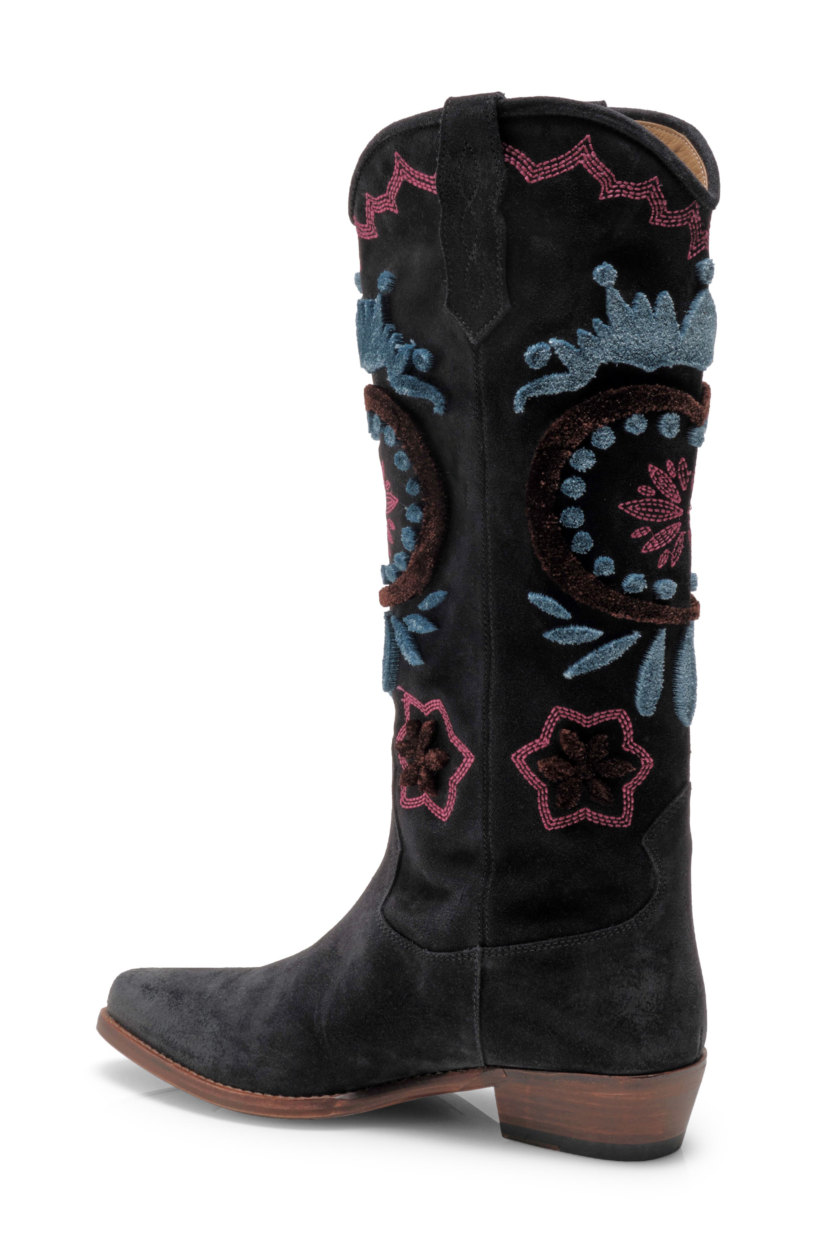 Free People Roundhouse Stitch Knee High Boot, Alternate, color, 