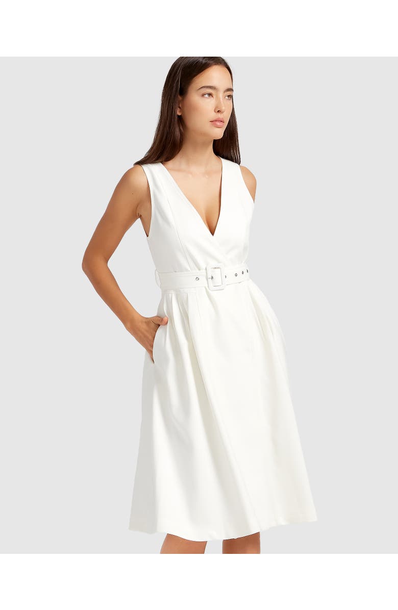 Belle & Bloom Miss Independence Midi Dress, Alternate, color, White