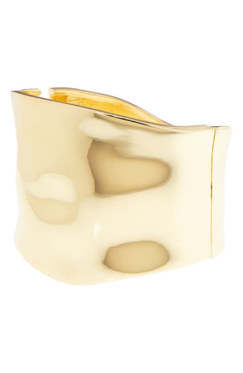 Marlyn Schiff Large Wavy Hinge Cuff Bracelet