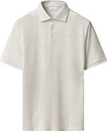 Eton Linen & Cotton Fine Knit Polo