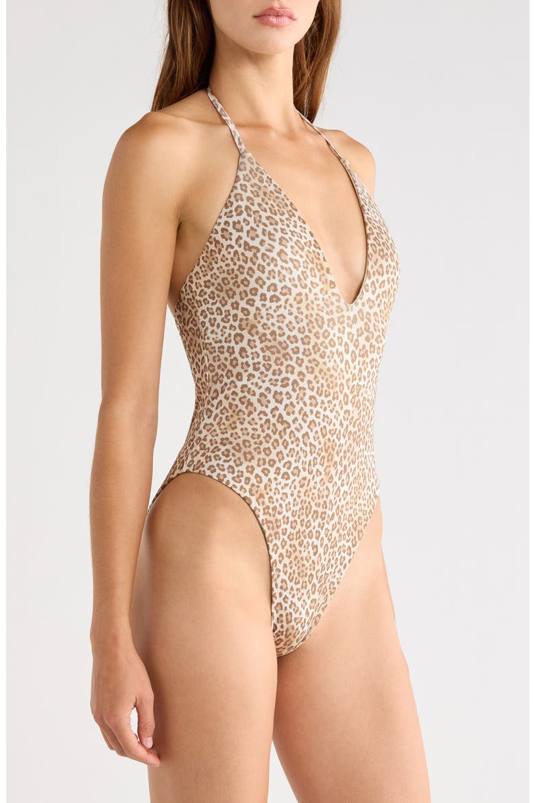 Electra Leopard One-Piece Swimsuit, Alternate, color, LIGHT LEOPARD