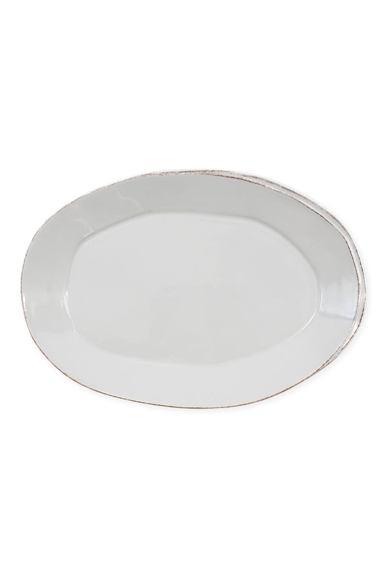 Lastra Oval Platter, Main, color, LIGHT GRAY