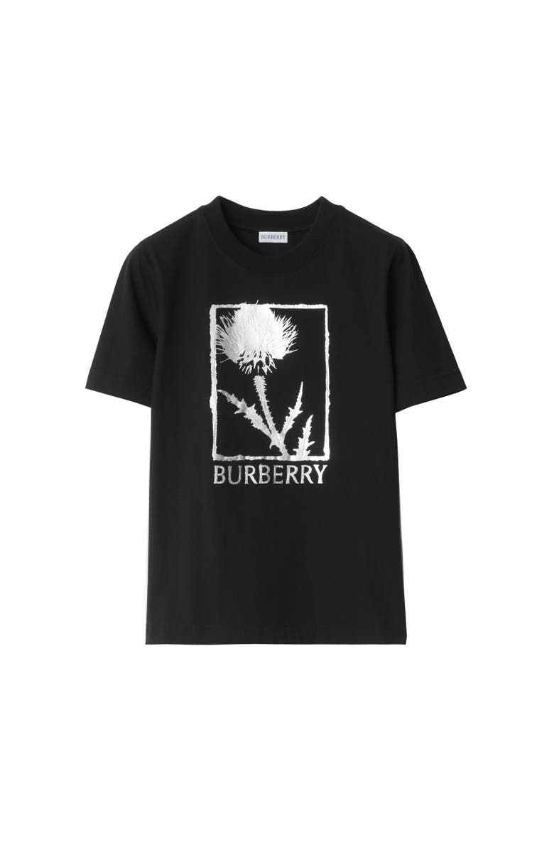 Burberry Thistle Cotton T-shirt, Alternate, color, 