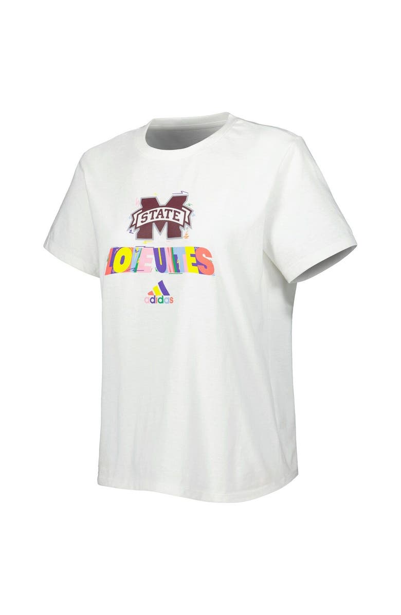 adidas Women's adidas White Mississippi State Bulldogs Fresh Pride T-Shirt, Alternate, color, White