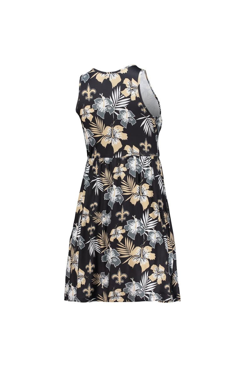 Women's FOCO Black New Orleans Saints Floral Sundress, Alternate, color, Black