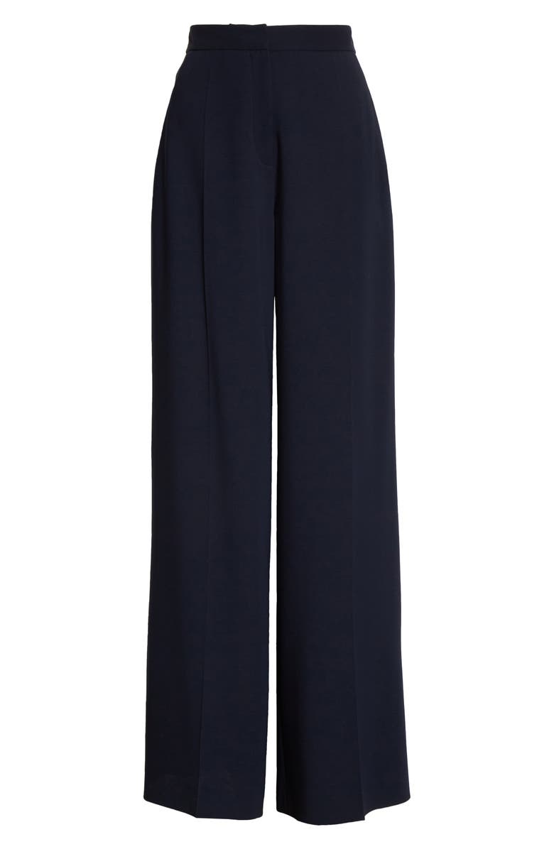 Oscar de la Renta Stretch Silk Wide Leg Pants, Alternate, color, 