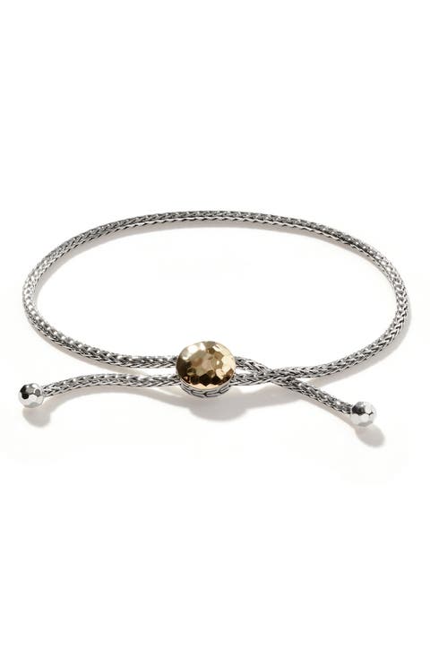 Palu Sterling Silver & 18K Gold Adjustable Slide Bracelet
