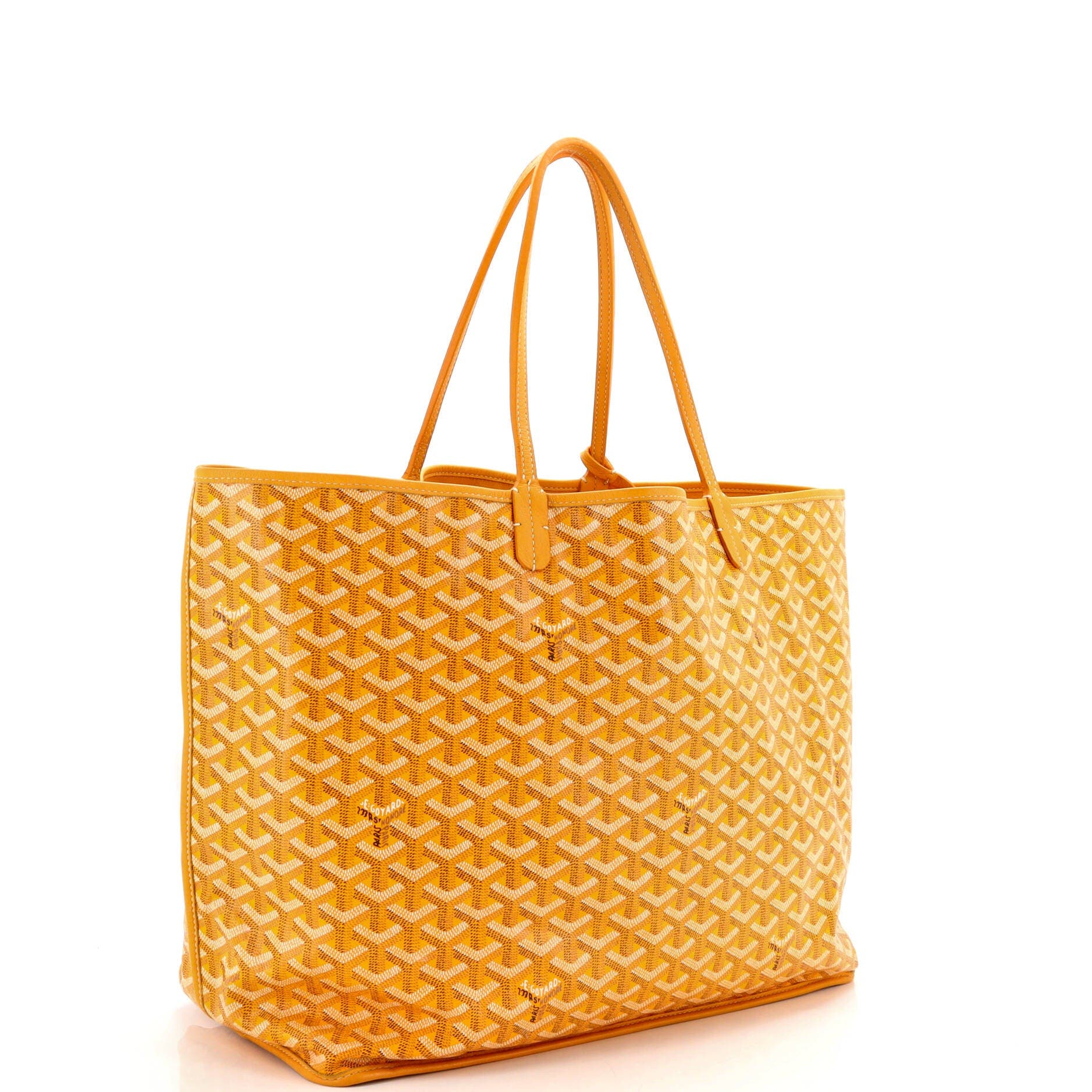 Pre-Owned Goyard Anjou Reversible Tote Coated Canvas GM, Alternate, color, Yellow