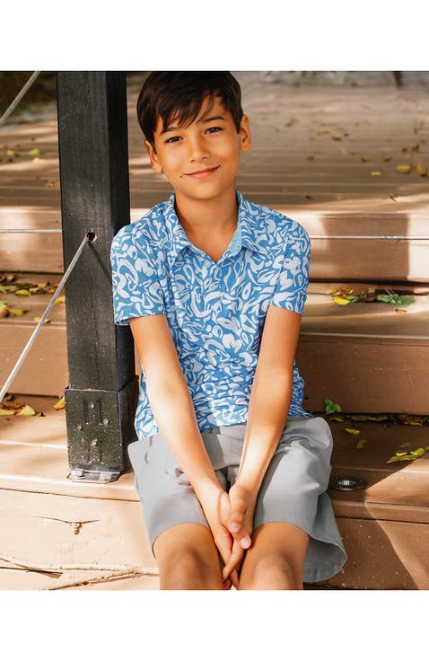 Boys Short Sleeve Performance Polo