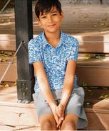 Lands' End Boys Short Sleeve Performance Polo