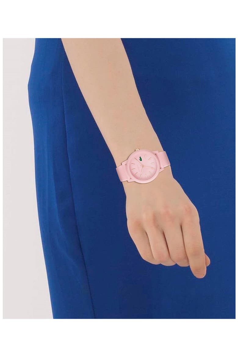 12.12 Silicone Strap Watch, 36mm, Alternate, color, PINK