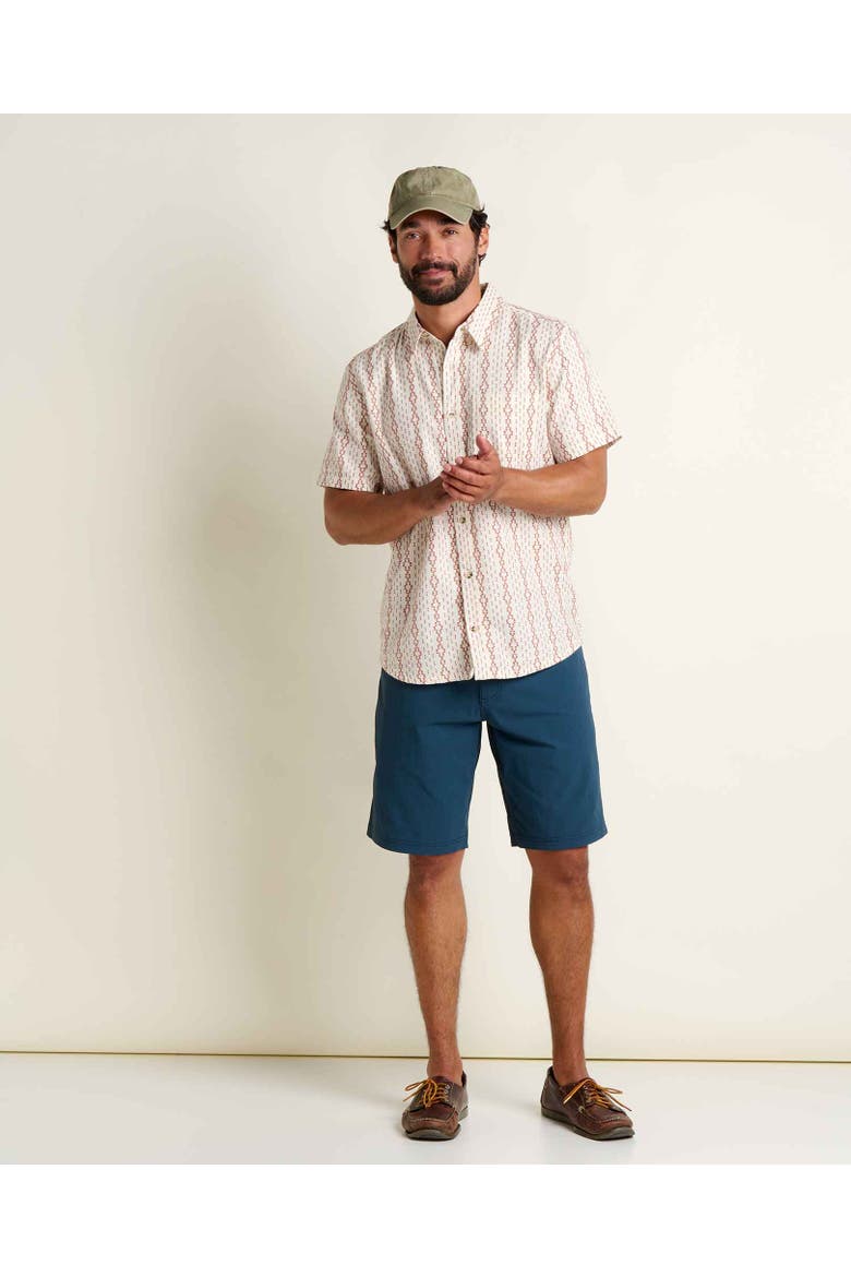 Treescape Short Sleeve Shirt, Alternate, color, Salt