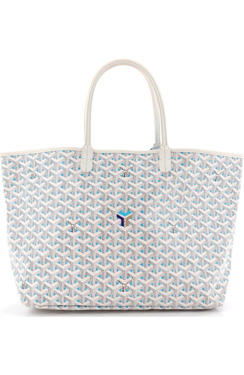 Pre-Owned Goyard Saint Louis Tote Claire Voie Coated Canvas PM, Main, color, Blue