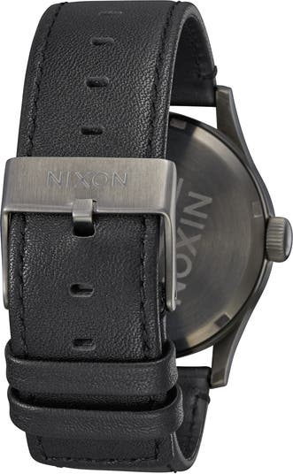 The Sentry Leather Strap Watch, 42mm
