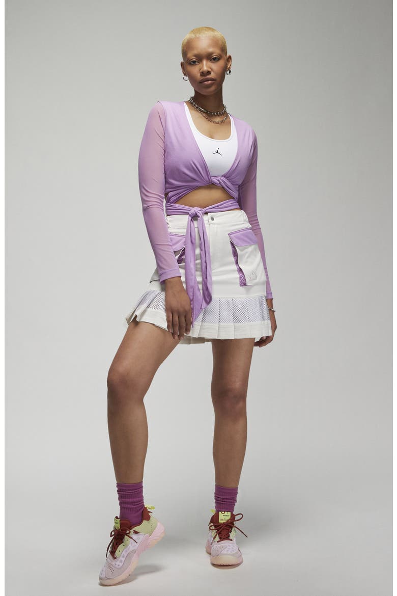 23 Engineered Pleated Cargo Skirt, Alternate, color, PHANTOM/ IRIS WHISPER