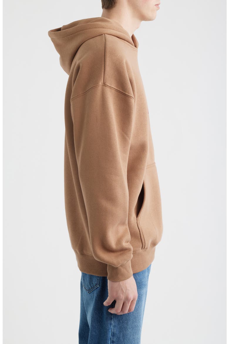 Rip Script Icon Graphic Hoodie, Alternate, color, MOCHA