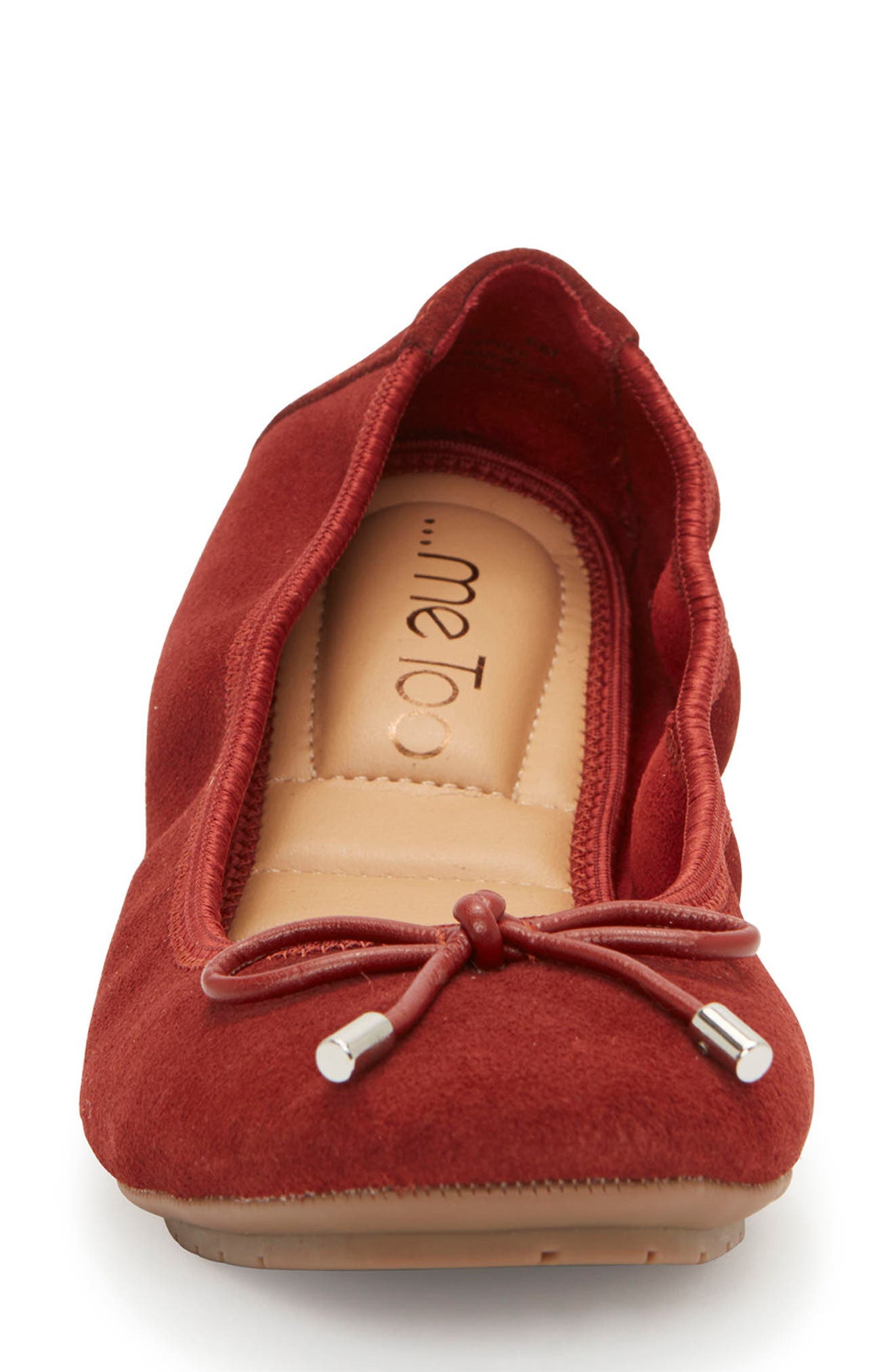 'Halle 2.0' Ballet Flat, Alternate, color, RUST SUEDE