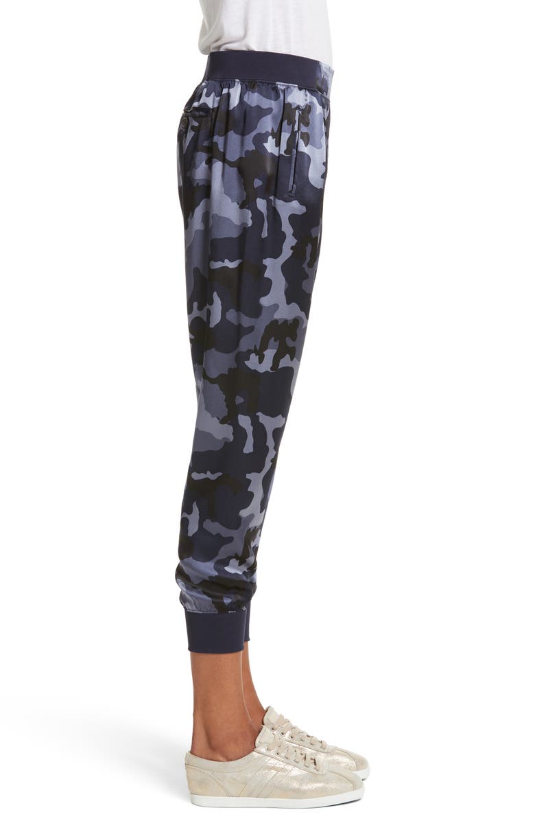 ATM Anthony Thomas Melillo Camo Silk Lounge Pants, Alternate, color, 