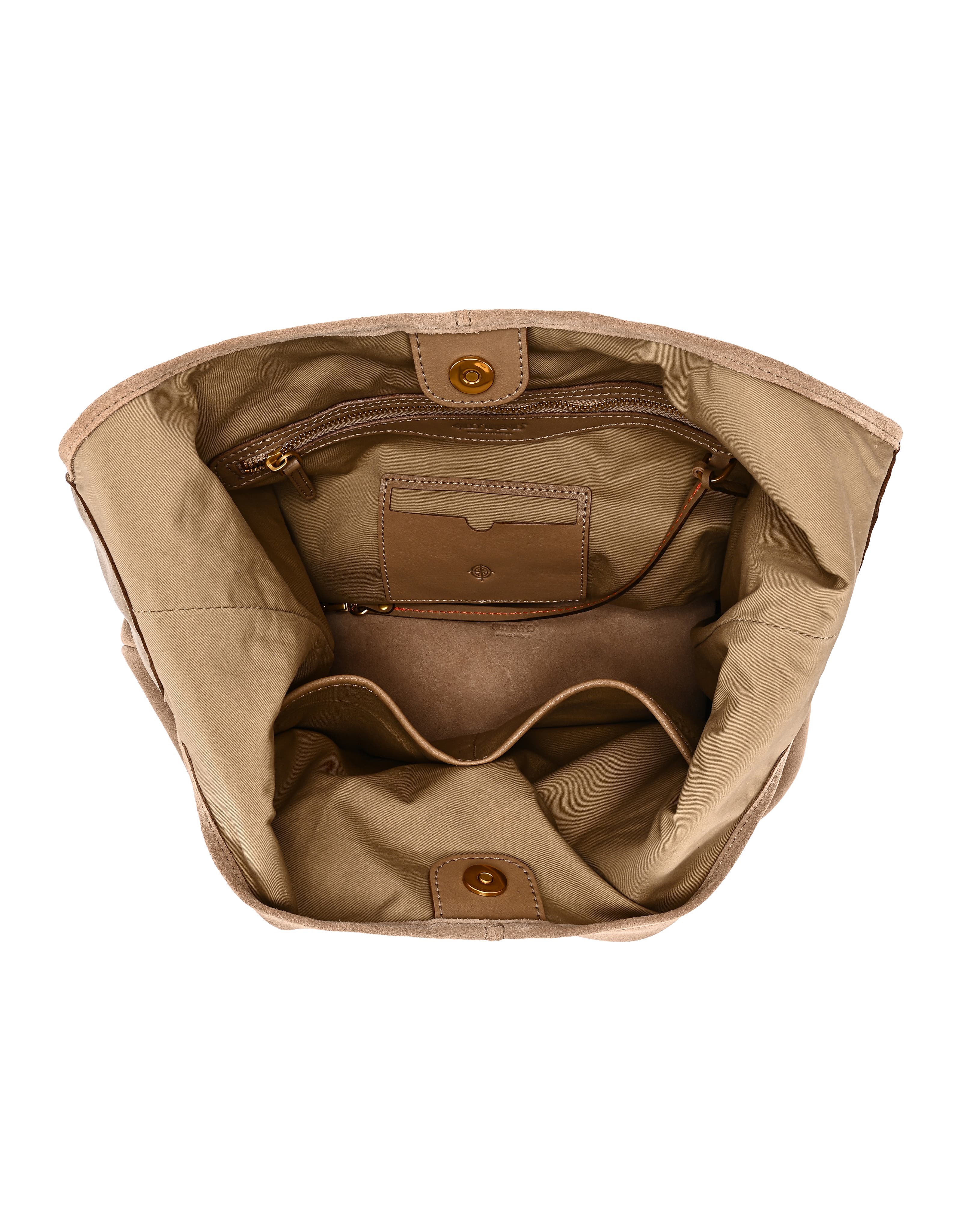 Hydrangea Genuine Leather Suede Classic Hobo Bag, Alternate, color, Tan
