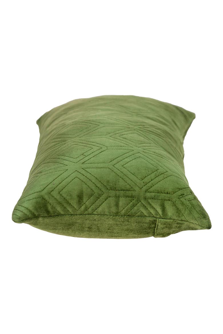 Tufted Velvet Decorative Pillow, Alternate, color, OLIVE