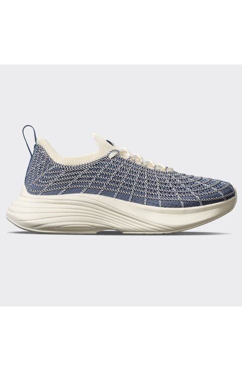 Women's TechLoom Zipline Slate Navy Pristine Sneaker