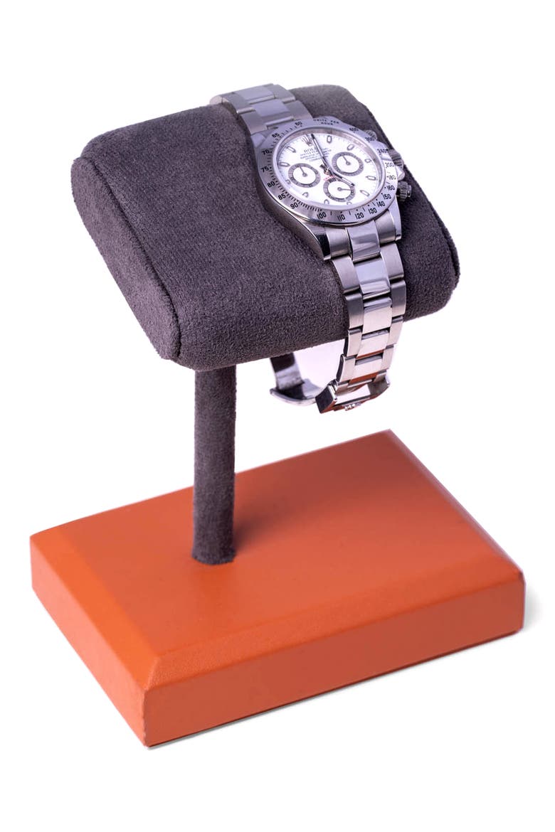 Leather Watch Display Stand, Alternate, color, MATTE BROWN