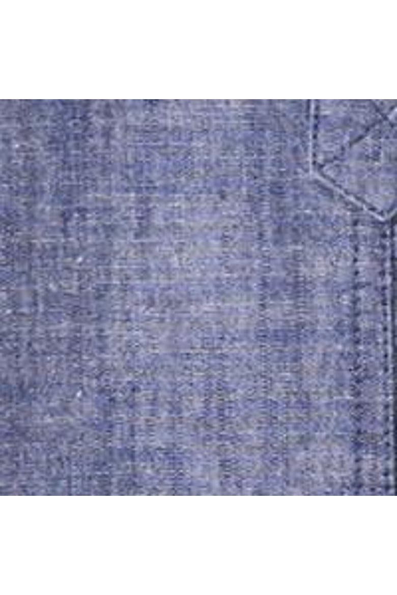 Chambray Long Sleeve Knee Length Dress, Alternate, color, Indigo